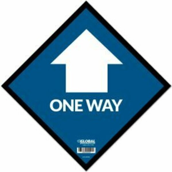 The Magnet Group GEC&#8482; Blue One Way Adhesive Sign, 12" Square, Vinyl CP005804
